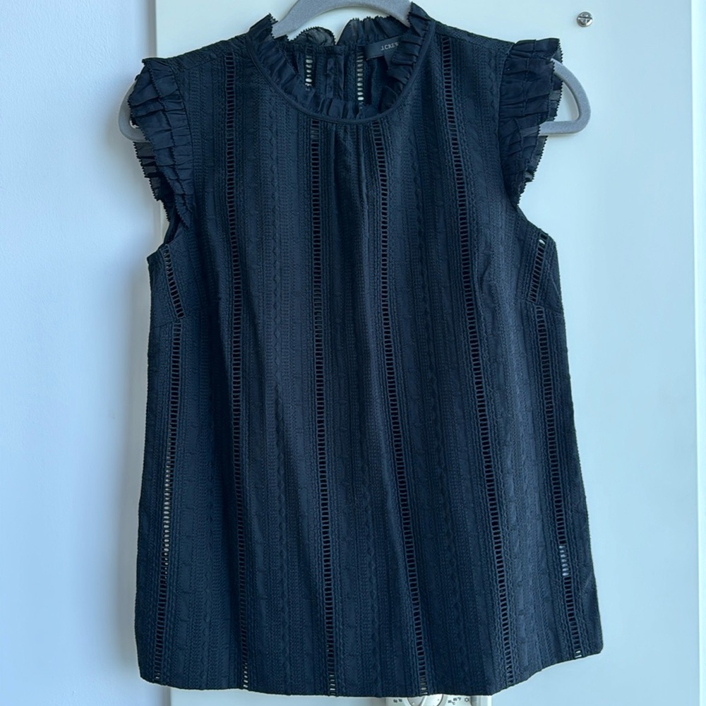 J. Crew black blouse
